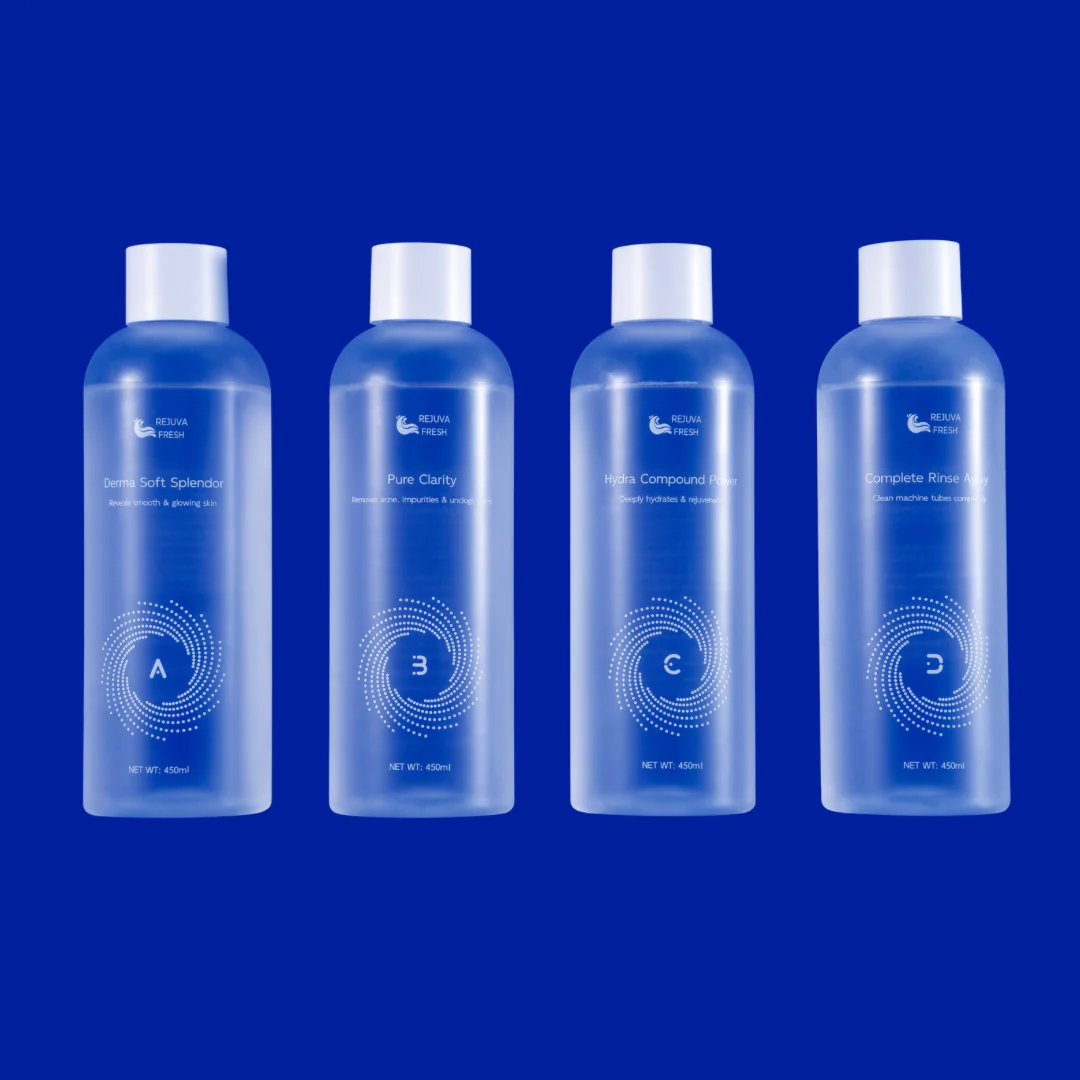 Rejuva Fresh® Hydra Spa Infusion Hydro Dermabrasion Solution 4pcs Set